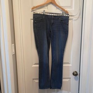Express Blue Boot Cut Jeans Classic Fit